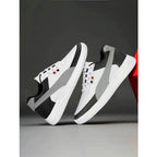 Generic Men's Casual Synthetic Solid Lace-Up Shoes (Black)