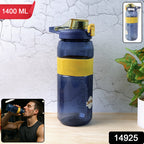 Sports Water Bottle With Flip Lock Lid 1400ml - (1 Pc)