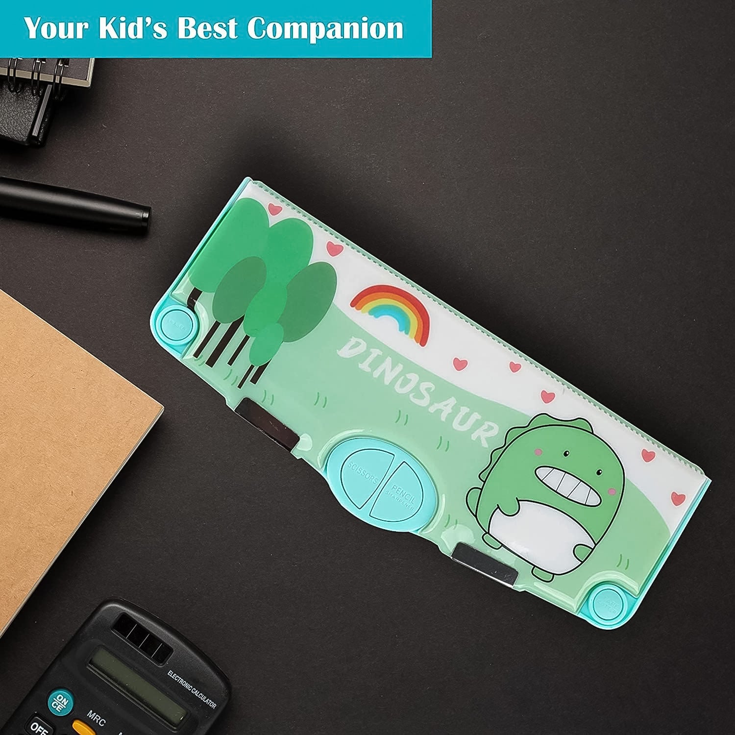 0052 Multifunctional Pencil Box For Kids Pencil Box For Boys Kids Pencil Box For Boys  Girls Magnetic Pencil Box For Boys Pop Up Pencil Box Space Theme Return Gifts For Kids (Space Pencil Box)