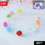 Led Flower Crown Headband  Multicolor Light-up (1 Pc)