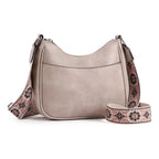 Generic Women's PU Leather Zipper Sling Bag (Beige)