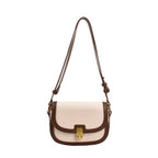 Generic Women's PU Leather Zipper Sling Bag (Beige)