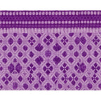 Generic Fleece Geometric Double Polar Warm Bedsheet with 2 Pillow Cover (Purple)