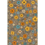 Generic Microfiber Floral Printed Single Bedsheet with 1 Pillow Cover (Multicolor)