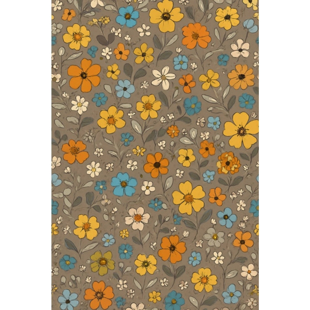 Generic Microfiber Floral Printed Single Bedsheet with 1 Pillow Cover (Multicolor)