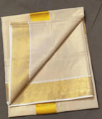 Plain Tissue   Saree