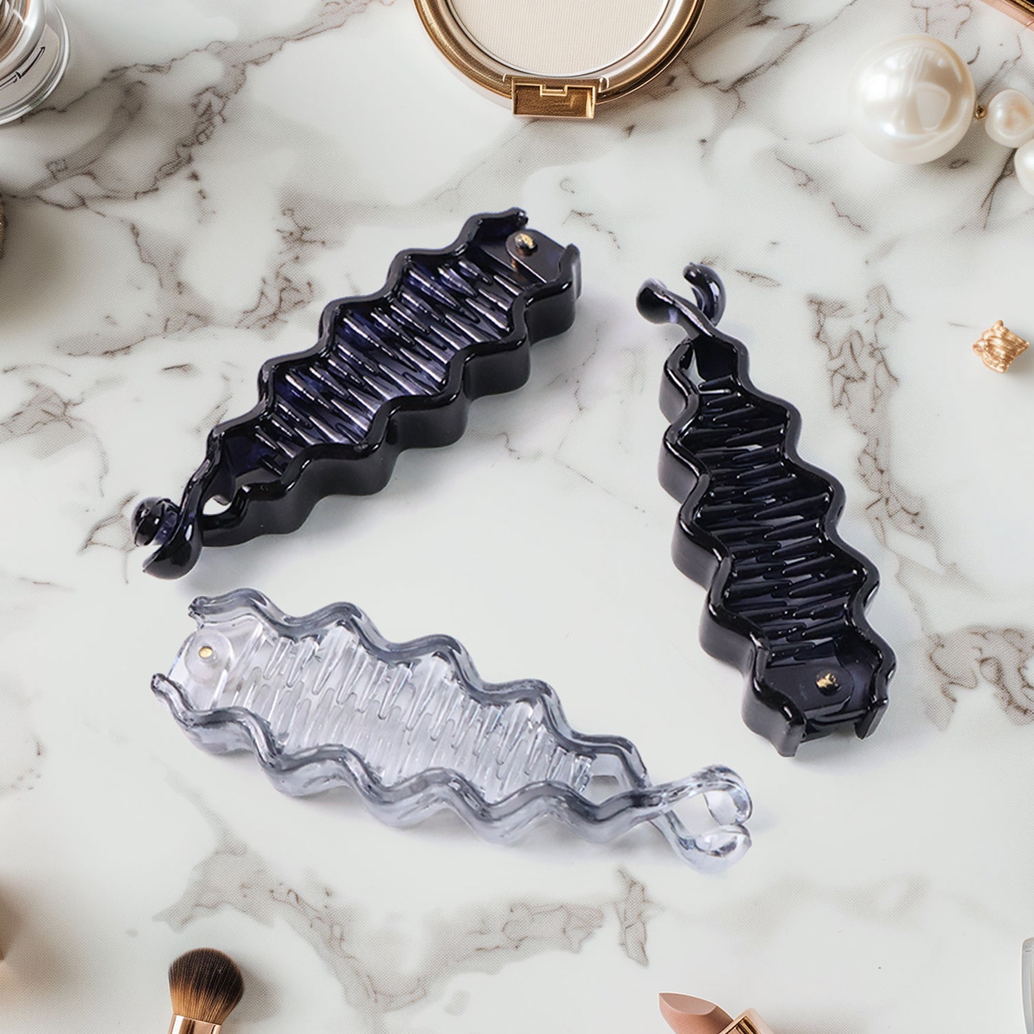 Plastic Hair Claw Clips Strong Clips (12 Pc  Mix Color) Hair Accessories