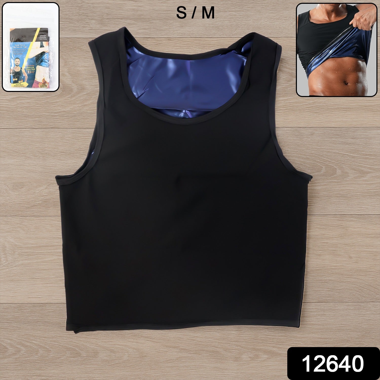 Mens Slim Fit Sweat Shaper Tank Top (Sm 1 Pc)