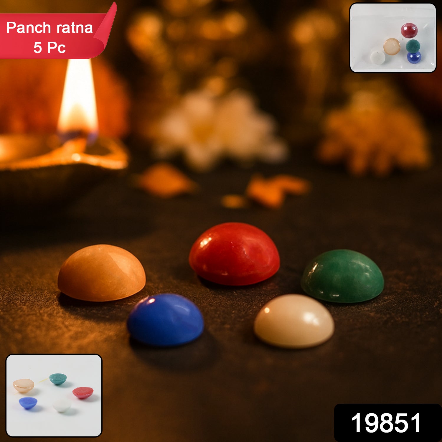 Premium Panch Ratna Stone - 5 Pc Set