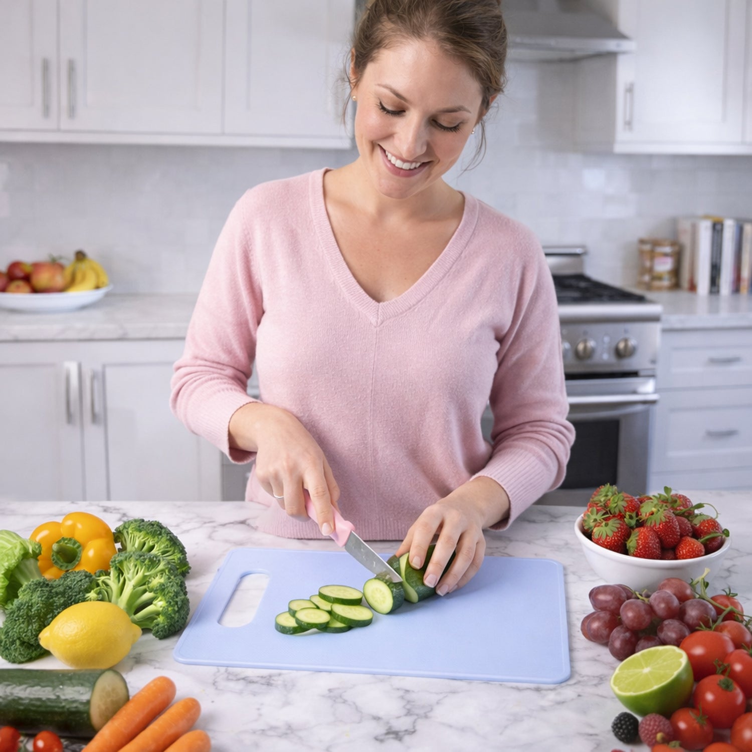 3 In 1 Multipurpose Kitchen Fruit  Vegetable Cutting Board Set